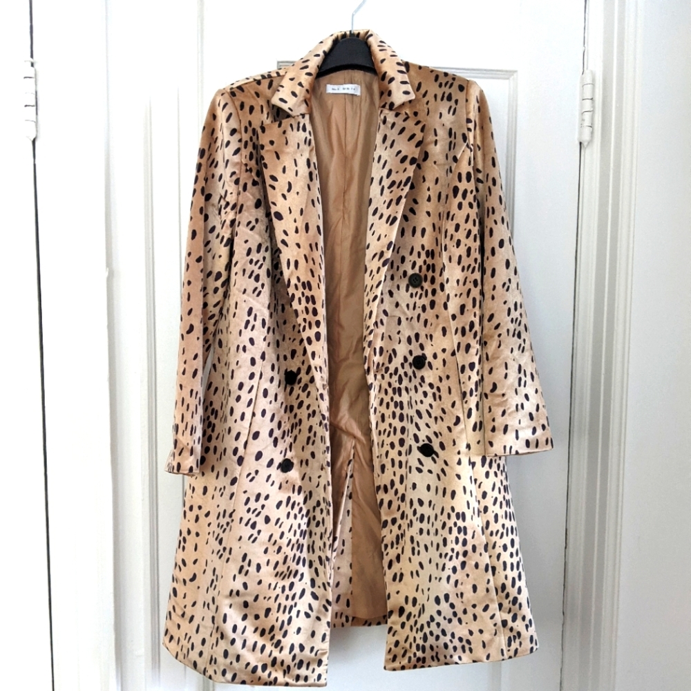 Leopard Print Coat - image 1